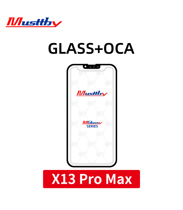 Стекло для переклейки iPhone 13 Pro Max + OCA Musttby MyGlass 1:1